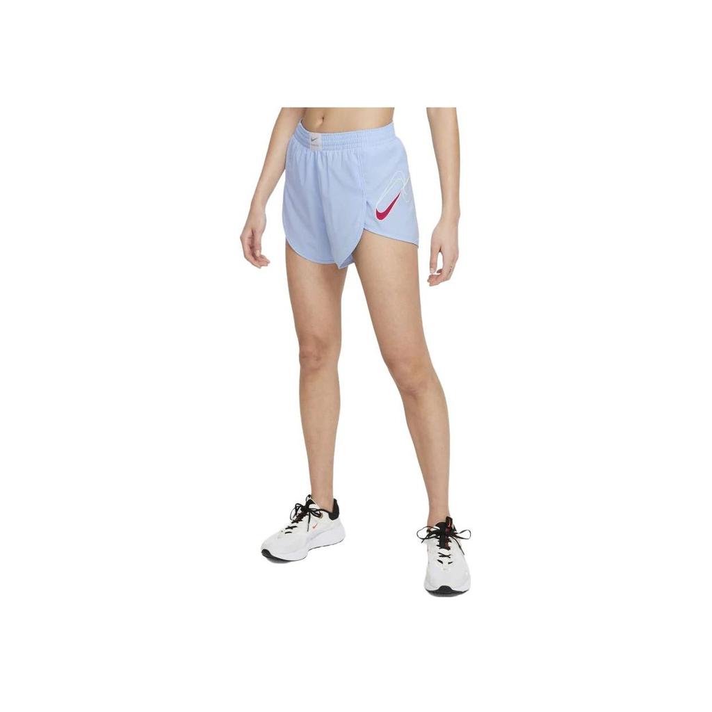 Nike Logo Print Casual Shorts Women Shorts Light-Blue DD5972-436