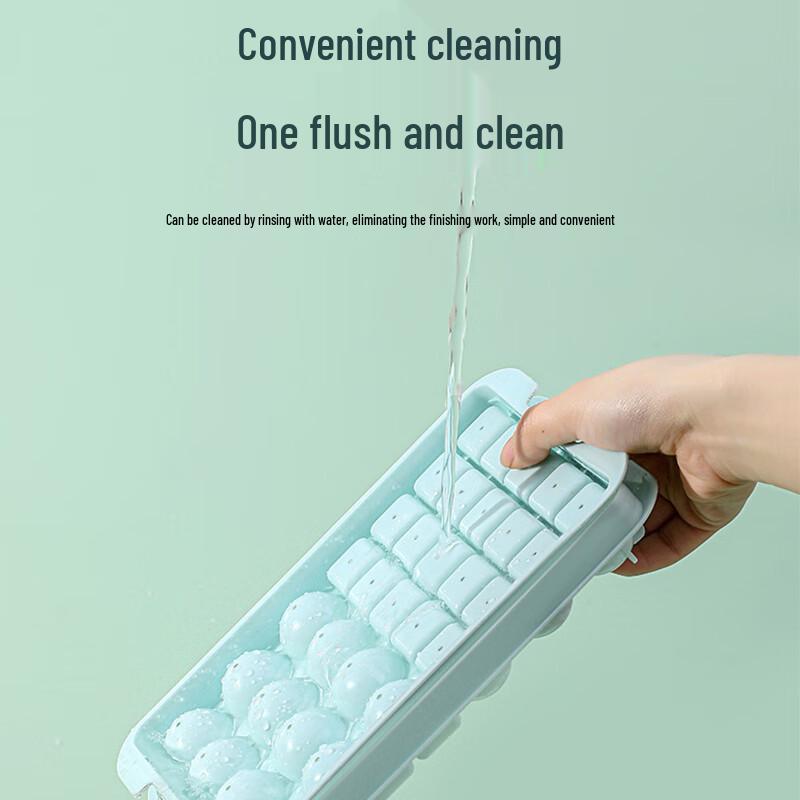 Lidded Household Ice Cube & Ball Maker Set