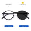 Ultralight Rubber Titanium Round Photochromic Anti Blue Light Reading Glasses For Man Woman Presbyopic Glasses Diopter +0 To 600