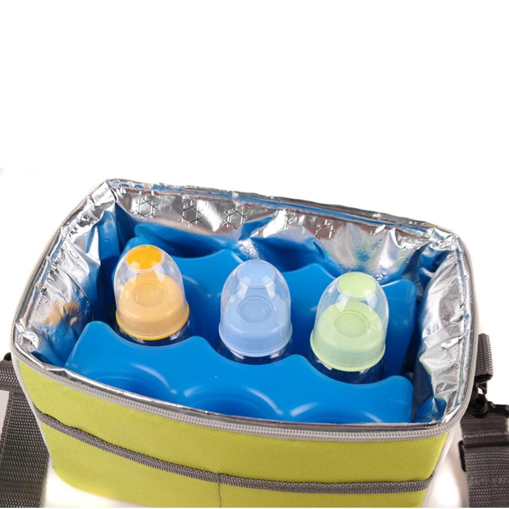 Wavy Pattern Gel Freezer Cooler Pack Blue Ice Brick Water Injection Gel Freezer Ice Blocks Drinks