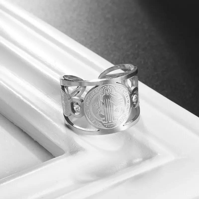 Ayatul Kursi Scripture Open Ring Quran Islamic Muslim Adjustable Ring Arabic Language Jewelry for Women Birthday Gift