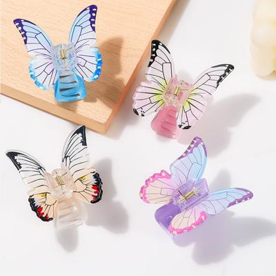Haarkralle Schmetterlingsdesign Hinterkopf Haarspange Anti-Rutsch-Zähne Starker Halt Haarklammer Shark Leicht Vielseitiges Haaraccessoire