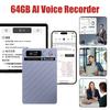 AI Voice Recorder with Real-Time Transcription & Translation Audio Recorder Audio Recording Device for Lectures Meetings Calls