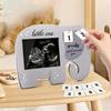 Sonogram Picture Frame Ultrasound Photo Display With Baby Countdown Weeks Pregnancy Announcement Baby Gender Reveal Gift New Mom Parents