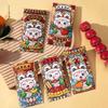 6pcs/set Chinese Style Red Envelope Traditional Blessing Pockets Lucky Money Bag  Chinese New Year