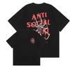 Letní pánské bavlněné oblečení Luxusní grafický potisk s nápisy ASS Dámské ležérní sportovní kulatý výstřih Street móda Streetwear