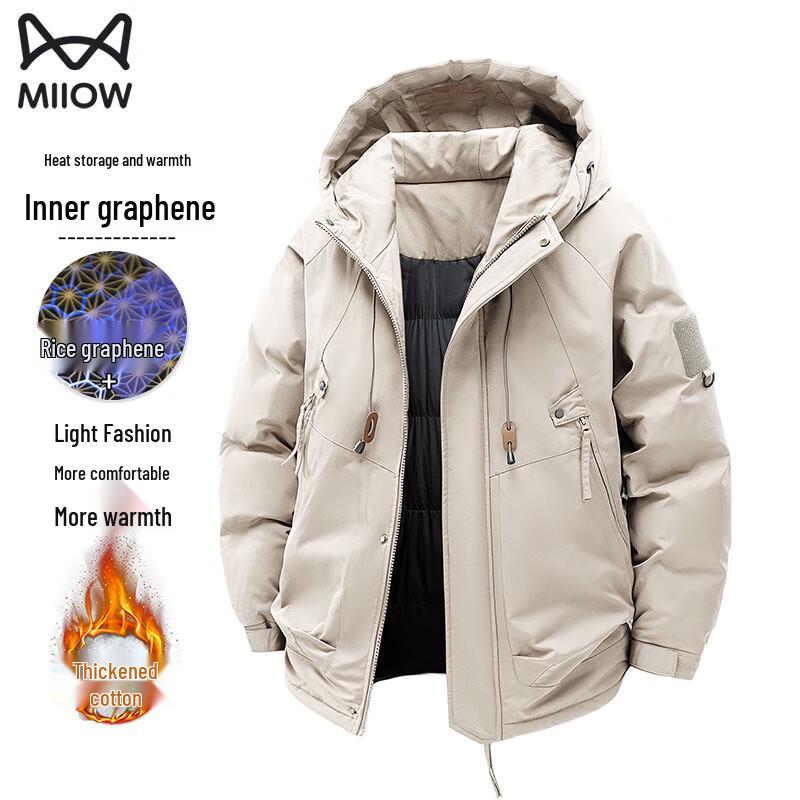 

Мужская зимняя стеганая куртка с капюшоном Mao Ren 2XL