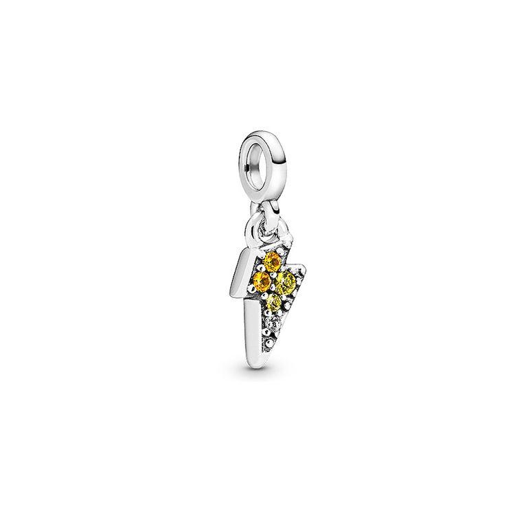 Pandora My Energy Lightning Charm Unisex Charm 798374NBYMX Silver