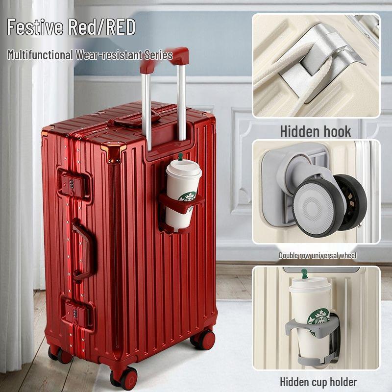 20-inch Multifunctional Suitcase with Universal Wheels, Large Capacity, Combination Lock – Unisex Student Trolley Carry-On