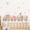 Children's Room Wall Stickers Cartoon Animals on Train Airplane Hot Air Balloon Wall Decals Baby Nursary Kindergarten Decoration