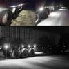 2Pcs 6Led Truck License Plate Light Car Truck Bus Trailer Tail Lamp Side Bulb 12-24V Motorcycle Signal Light Car Accessories
