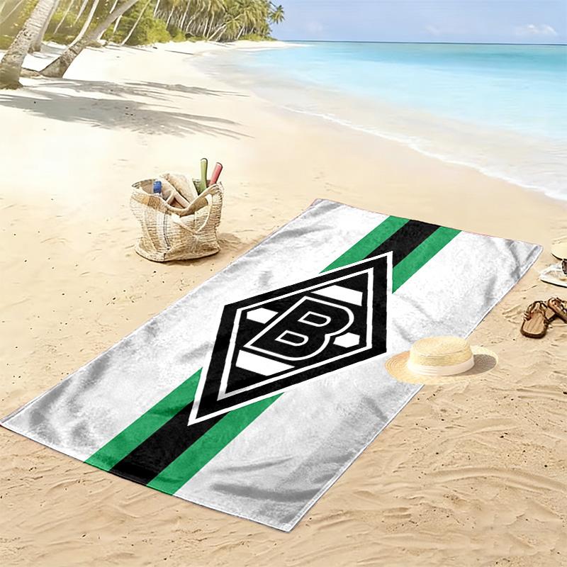 Asciugamano da Spiaggia con Stampa Borussia Mönchengladbach, Asciugamano Grande Morbido ad Asciugatura Rapida per Spiaggia Campeggio Nuoto