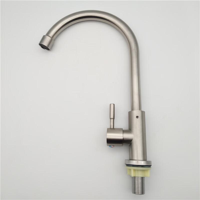 

Stainless Steel Vertical Single Cold Kitchen Faucet