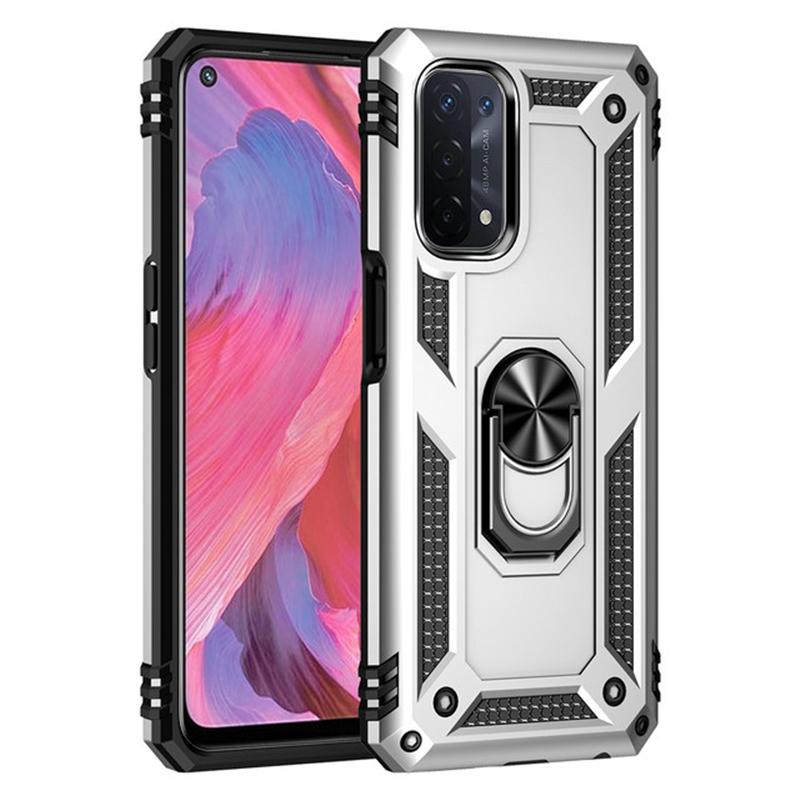 Armor Shockproof Ring Stand Case For  OPPO Realme C21Y C21 C25Y A54 A74 A94 A53 A53S A32 A93 A55 A36 A76 A9 A52 A72 4G 5G Silicone Hard Back Cover