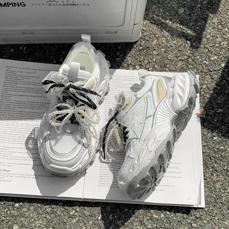 

Leather heightened platform dad shoes women s spring new popular shoes women s shoes women s sneakers 40