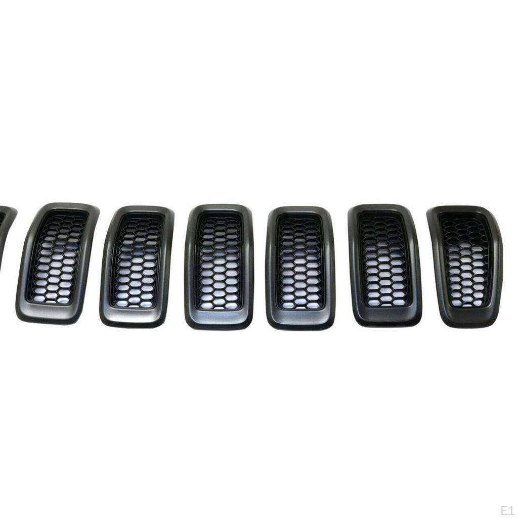 7Pcs Car Front Grille Inserts 6CY39XS9AC 6CY39XS9Ab, Honeycomb Mesh ,Matte ,, Wfrqgrt-797 ,Rims