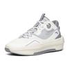 Anta C37 2.0 Synthetic Leather Slip Resistant Cushioning Abrasion Resistant Mid Top Skateboard Shoes Men's White Gray 912228082-1