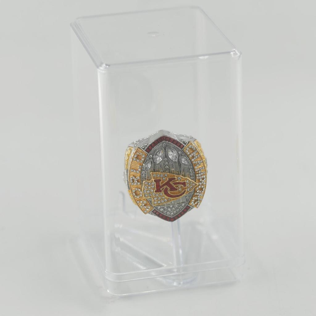 58th Super Bowl (2023-2024) Kansas City Chiefs Championship Ring Trophy with Engraving Flip Cover