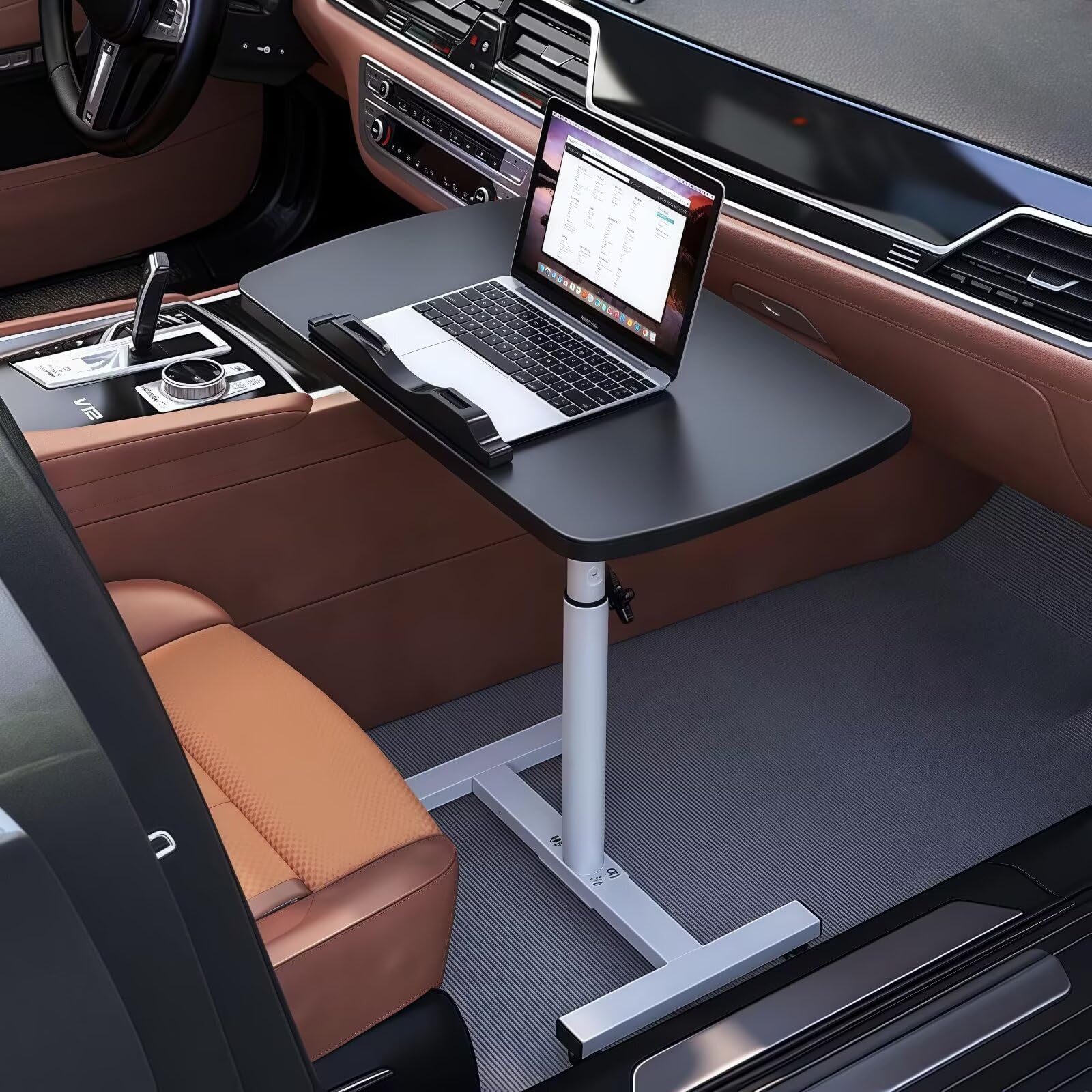 

TUIYIDUO Автомобильный Регулируемый для Спины с Легким Удобным Японским Руководством по Эксплуатации в Комплекте Столик, Высота, Многофункциональный, Складной, Сиденья, Стопоры, чёрный