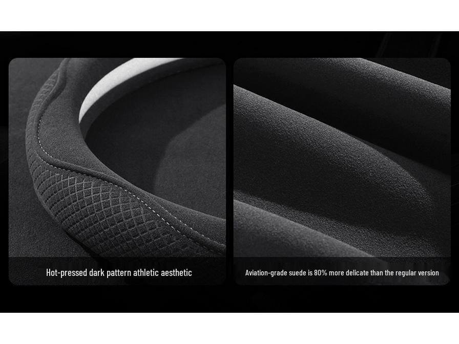 Ultratunt Mockaskinn Rattöverdrag: Andningsbar, Halkfri, Svettabsorberande, Året-runt Universell Passform.