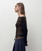 Daiaegeuneol One Off Shoulder Spray Knit (Black)