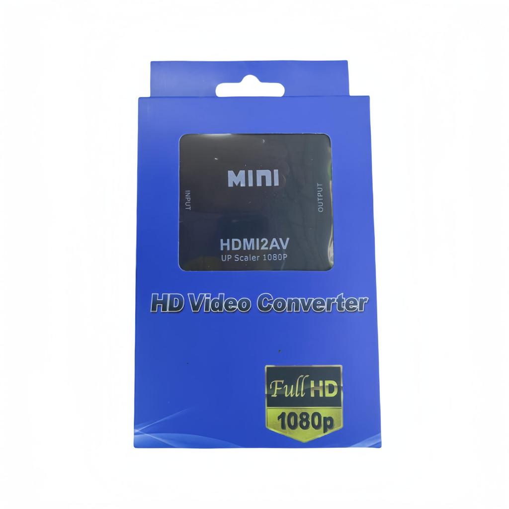 Compact HDMI To AV/VGA Converter – High-Definition Video Converter (White)
