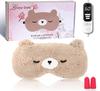 Loveur Date Fluffy Hot Eye USB Electric No Light Temperature Auto Power Safety Perfect for Lunch Business or As a Includes Pouch Mask, Heating, Cute,