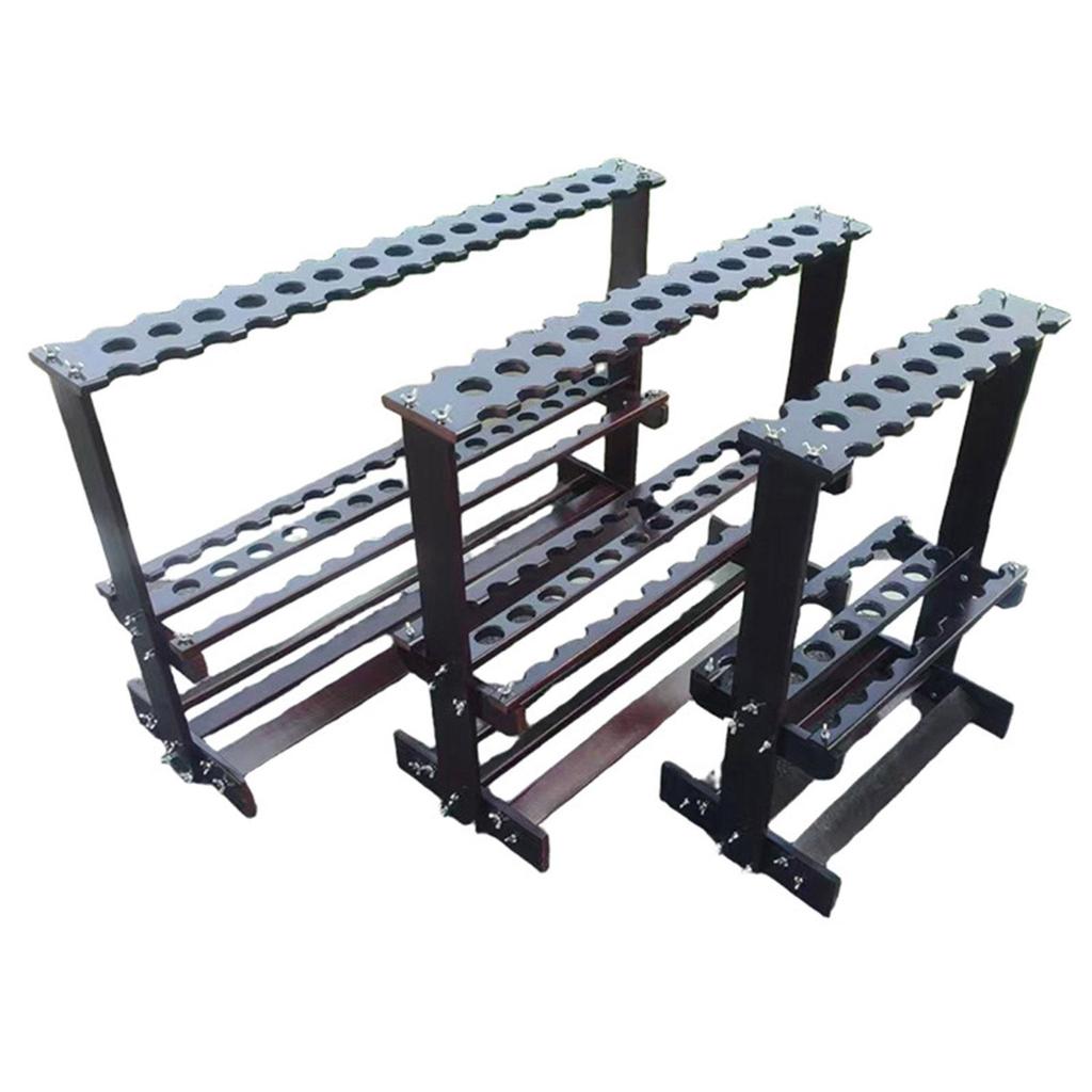 Fishing Rod Holder Versatile Easy Assembly Double Side Slot Bamboo Accessory 23 Holes