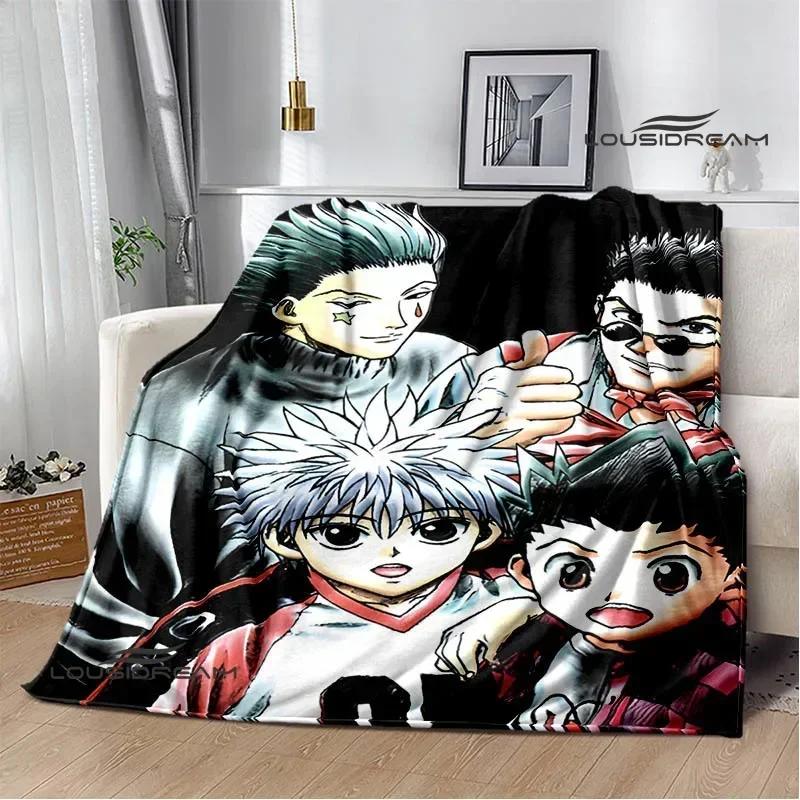 HUNTER×HUNTER Cartoon Printed blankets Picnic blanket Flange Warm blanket Home travel blankets bed linings birthday gift