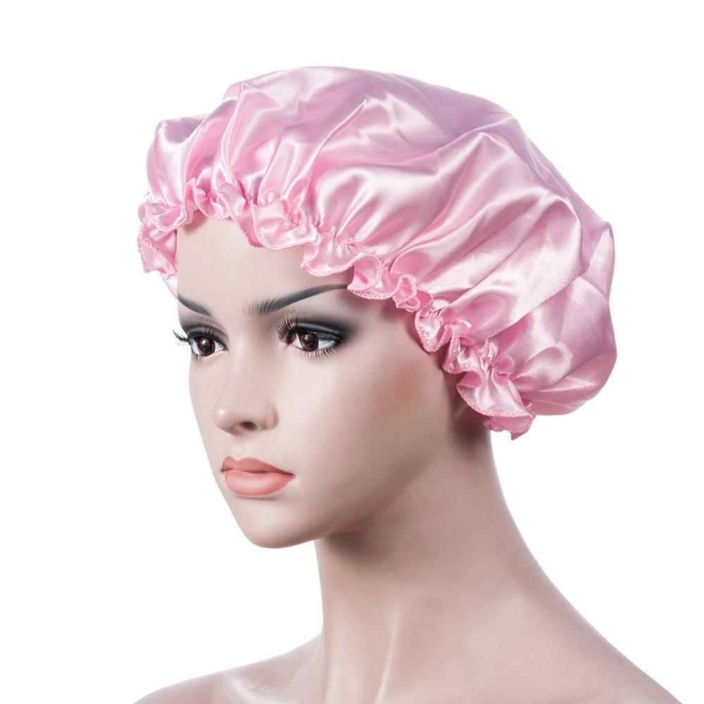 Silk Night Sleep Cap Hair Bonnet Hat Head Cover Satin Elastic Band Adjust W R3Z6 Silk Night Sleep Cap Hair Bonnet Hat Head Cover Satin Elastic Band Adjust W R3Z6
