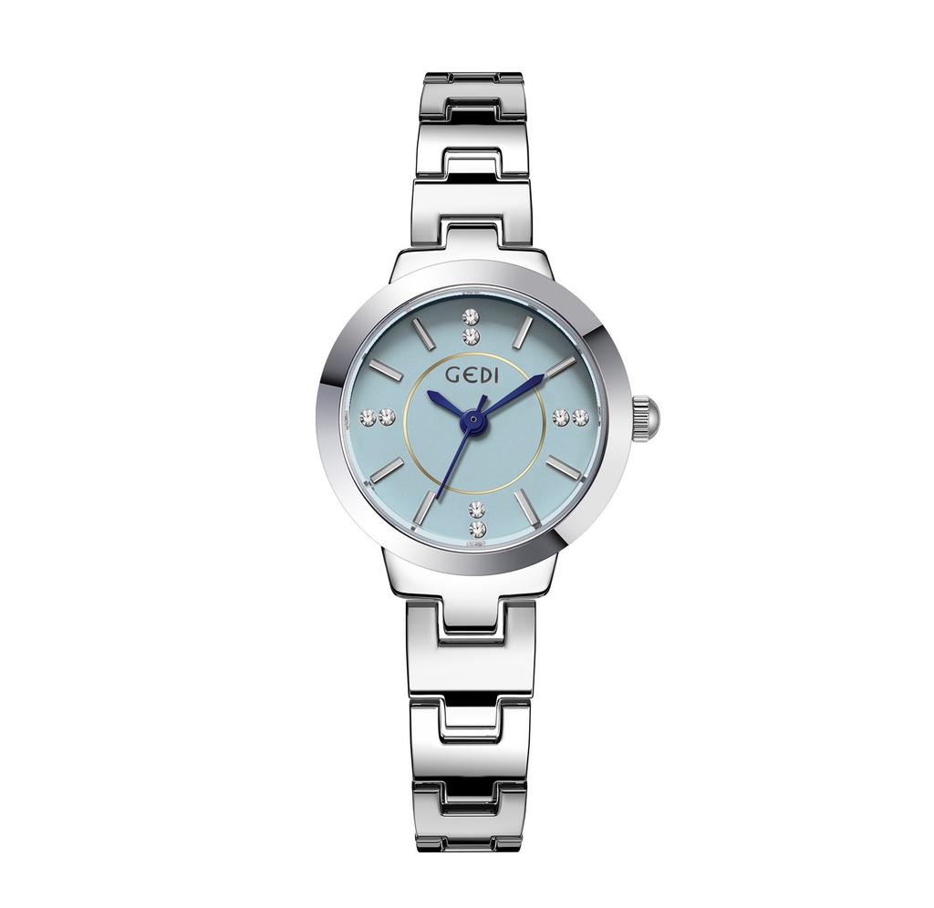 Delicate Diamond-Encrusted Student Watch Waterproof And Compact Temperament Alloy Bracelet Watch Women'S Quartz Watch