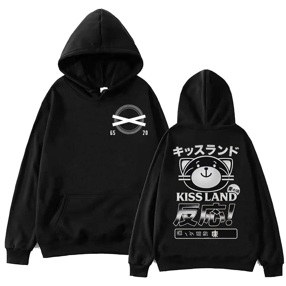 Rapper The Weeknd Kiss Land Grafické mikiny s kapucí Pánské Dámské Hip Hop Vintage Pulovry Módní Ležérní Dlouhý rukáv Mikiny s kapucí