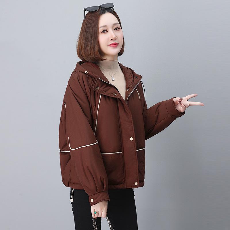 Women's Winter 2024 Hooded Cotton-Padded Casual Jacket – Loose Fit, Short, Thick, and Warm Fashion Coat