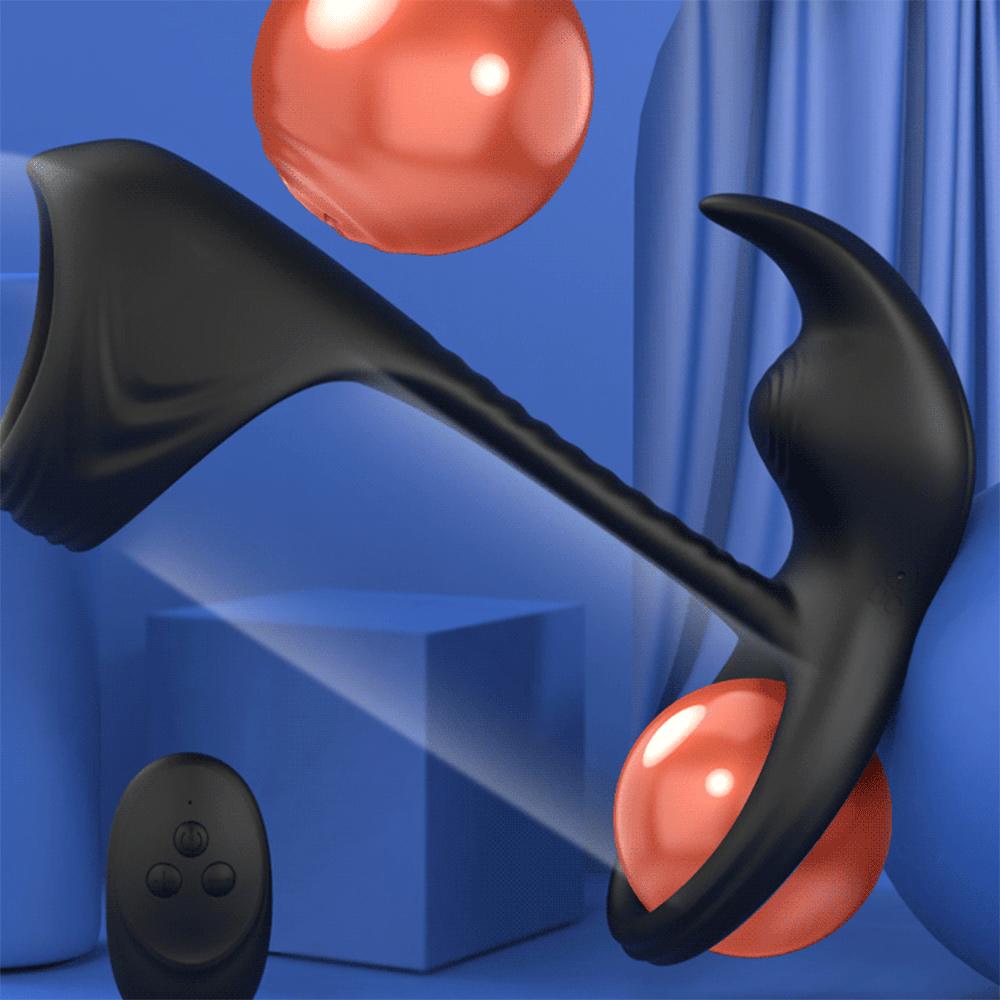 Vibrator Penis Ring for Ejaculation Penisring Sex Toys for Men Vibrating Cock Rings Wireless Penis Cover Male Masturbation Tools