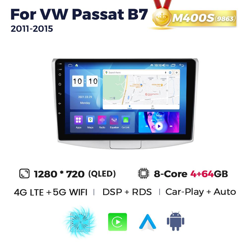Navifly GPS Android Radio Auto All In One Pentru Volkswagen VW Passat B6 B7 CC Magotan 2011-2015 Player Multimedia 2 Din Unitate Principală