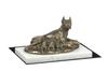 Boxer, německý boxer II. - figurka psa, socha na bílém mramoru, trofej pro výstavu psů Art-Dog