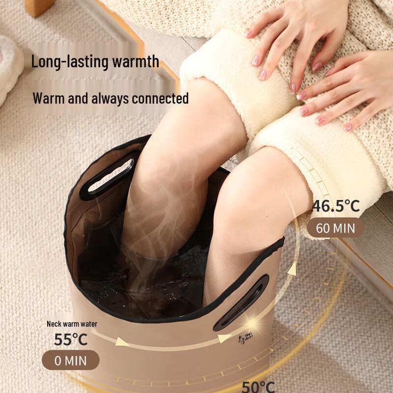 Portable Over-Knee Thickened Folding Foot Bath