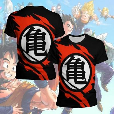 Dragon Ball Wukong 3D Printing Breathable Quick Drying Comfortable Sports Parent-Child Clothing Men's Crew Neck T-Shirt