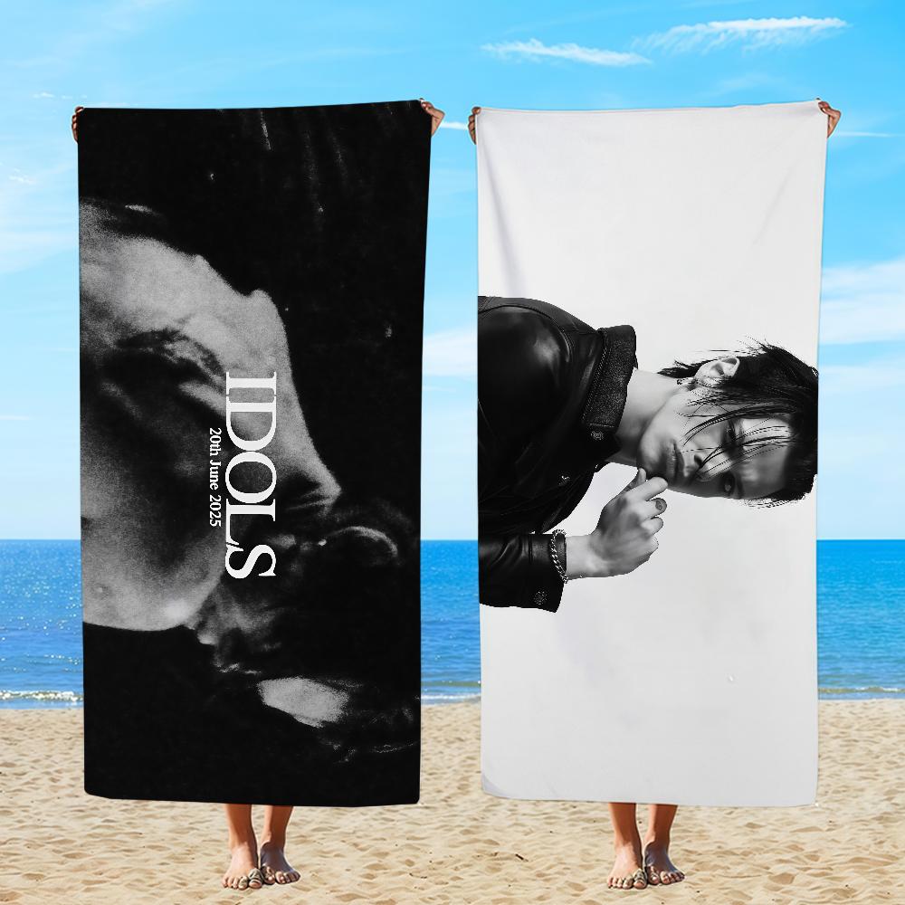 English Singer Y-YUNGBLUDS Idols Towel Beach Oversized Soft Ultra Absorbent Quick Drying Large Pool Travel Camping Bathroom