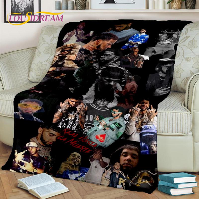 Hip Hopo dainininkas Free Anuel AA reperis pledas, minkštas plonas pledas namams, miegamajam, lovai, sofai, iškylai, kelionėms, biurui, vaikams