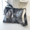 IELGY Retro Large Capacity Tote Bag with Wide Shoulder Strap Design Commuter Shoulder Crossbody Bag