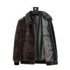 Men's Gold Sable Velvet Jacket: Fashionable Casual Warm Fur Coat for Autumn and Winter