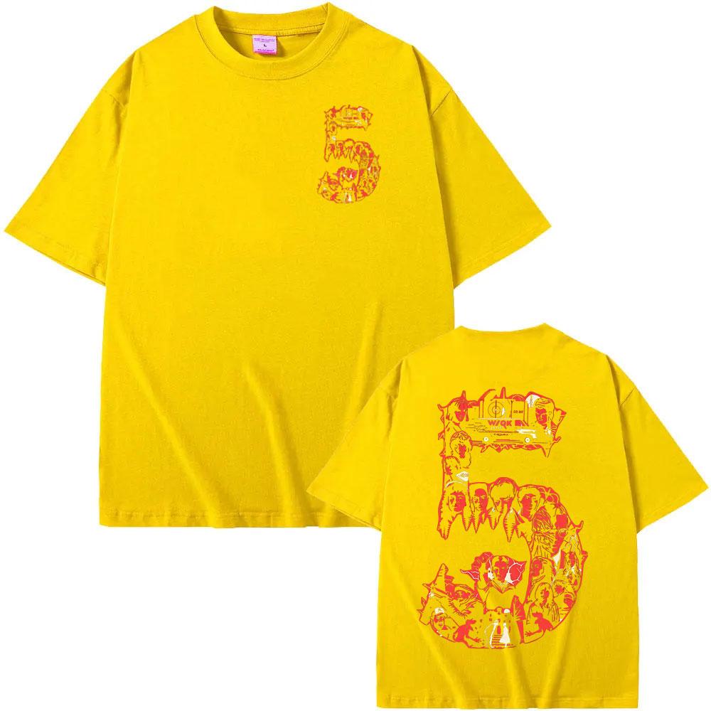 

American TV Series Season 5 Eddie Munson The Demogorgon Tshirt Women Clothing Casual Short Sleeves Tshirts Tops harajuku 4XL