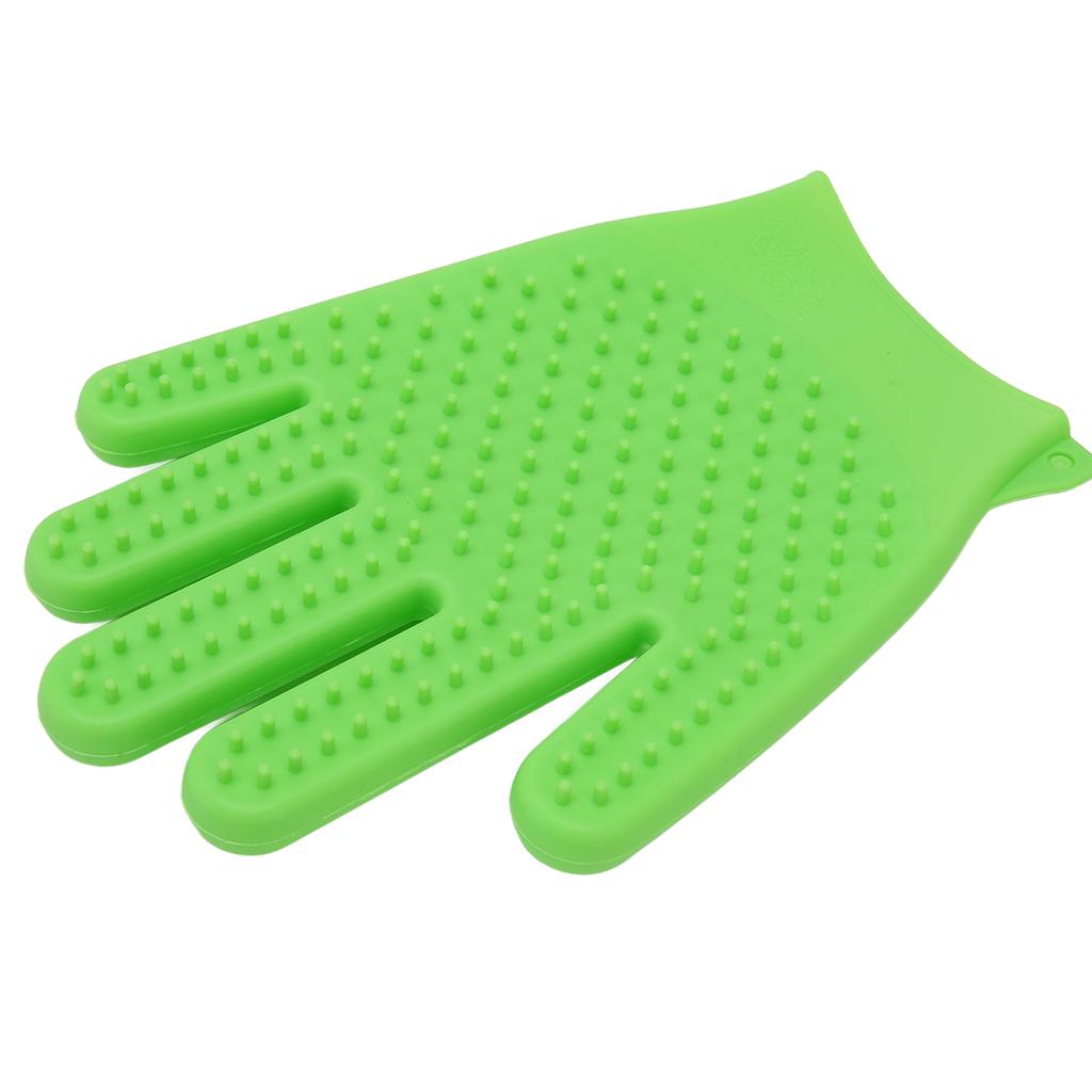 Pet Grooming Glove Silicone Double Sided Fast Frothing   Cat Hair Removal Glove for   and Short Hair