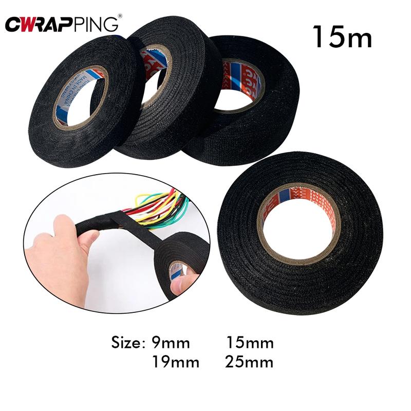 Car Adhesive Tape Wiring Harness Anti Rattle DIY High Temperature Resistance Self-Adhesive Felt Tape for Moto Auto Accessories