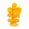 Colored Opaque Ganesha Idol In Yellow Colour for Home, Office (Yellow), Small
