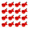 16 Pcs Automatic Chicken Water Cup Plastic Chicken Watering System Poultry Water Feeder Cup for Chicken Duck Goose Turkey