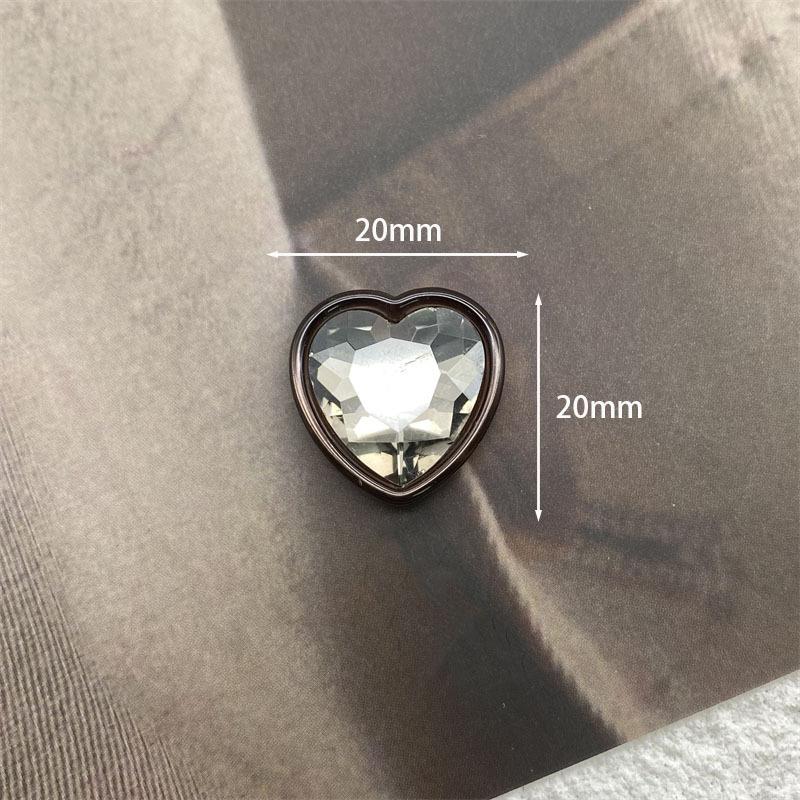 Colorful Mermaid Ji Transparent Diamond Jewelry Simple Flat Bottom Love Bow Hair Accessories Clothing Diy Accessories