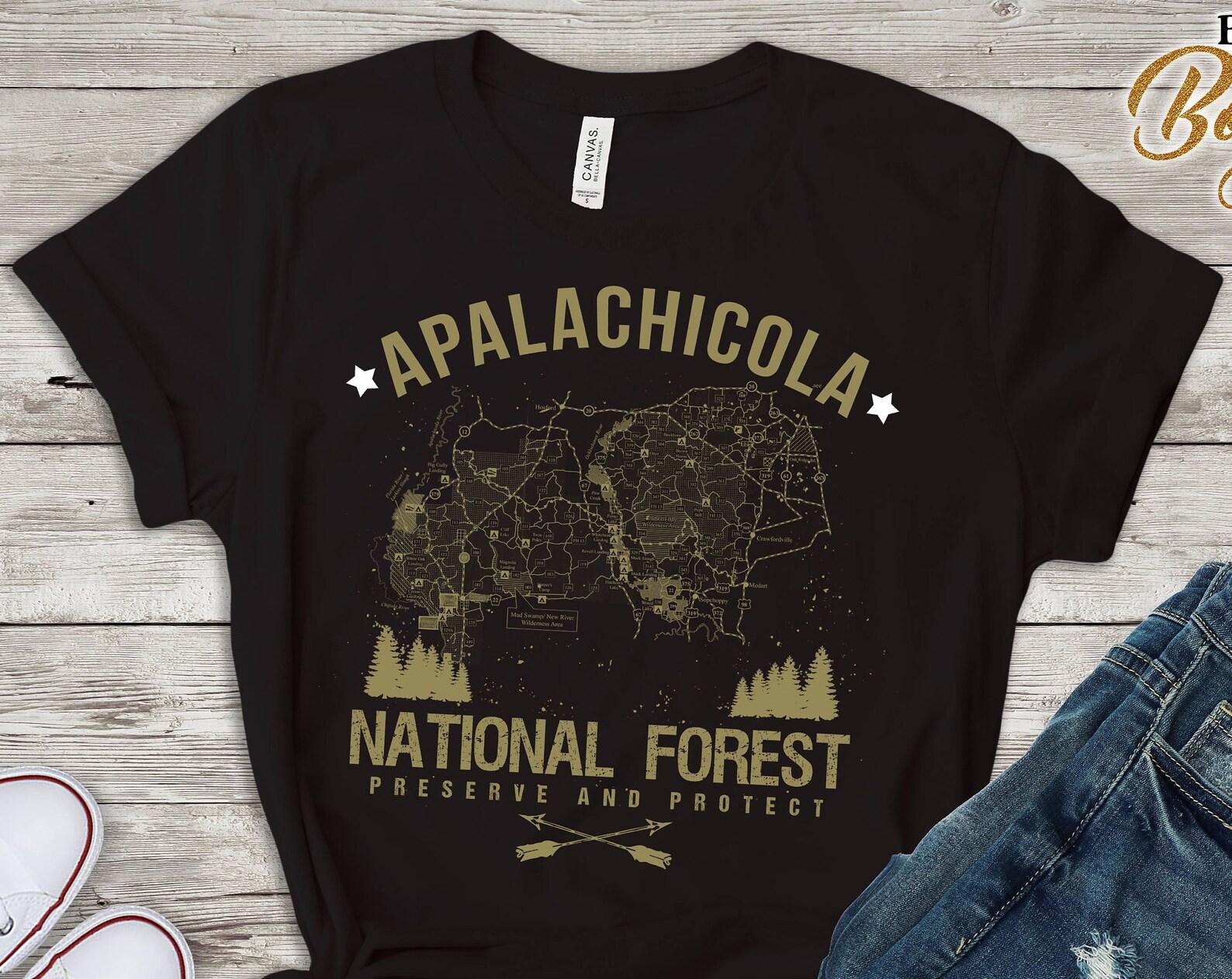 Apalachicola National Forest Shirt, National Park, Picnic Travel Outfit, Apalachicola Park Tshirt M