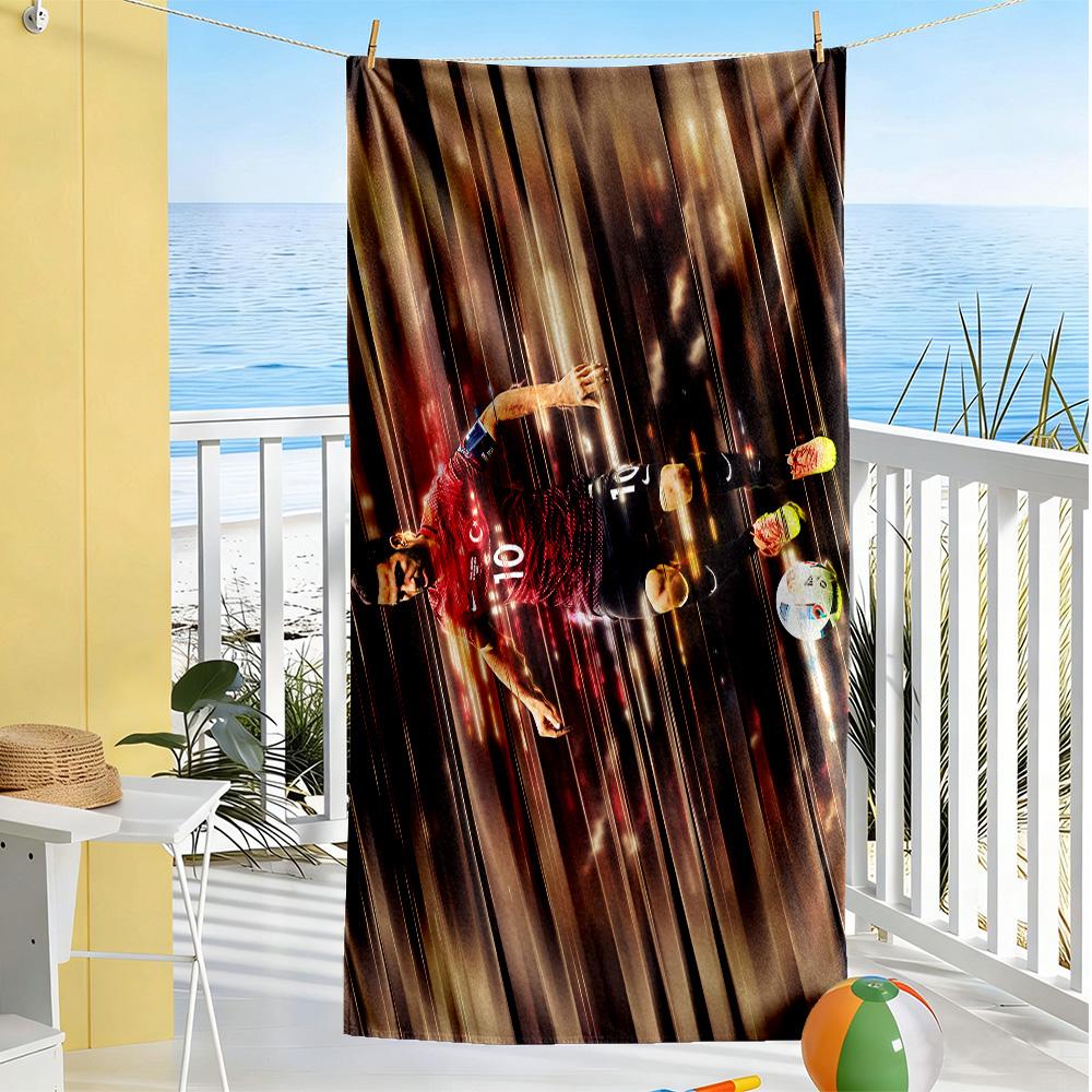 Turkish Football Player Beach Towel Soft Durable Quick-Dry Comfortable Lightweight Portable for Swimming,Beach,Camping, Travel, Beach Accessories,Gym